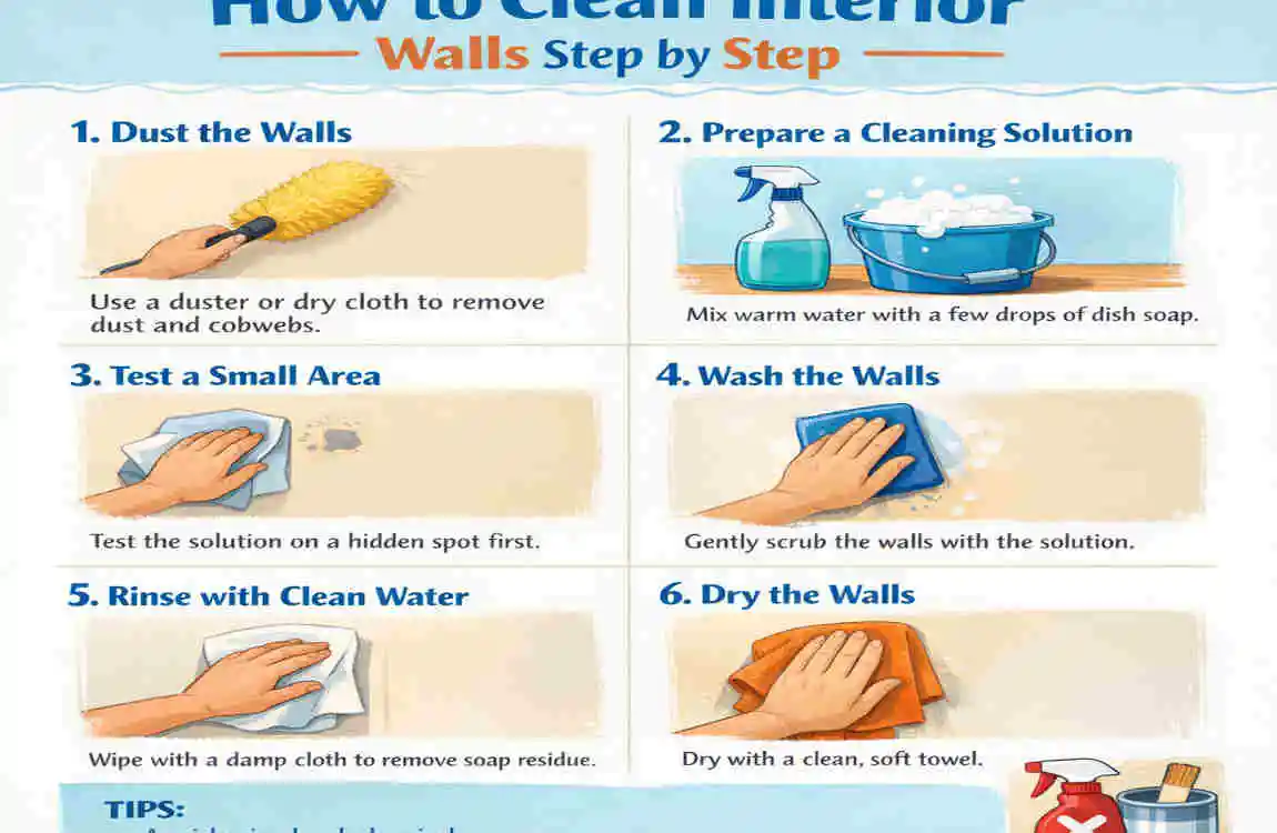 cleaning interior walls home
