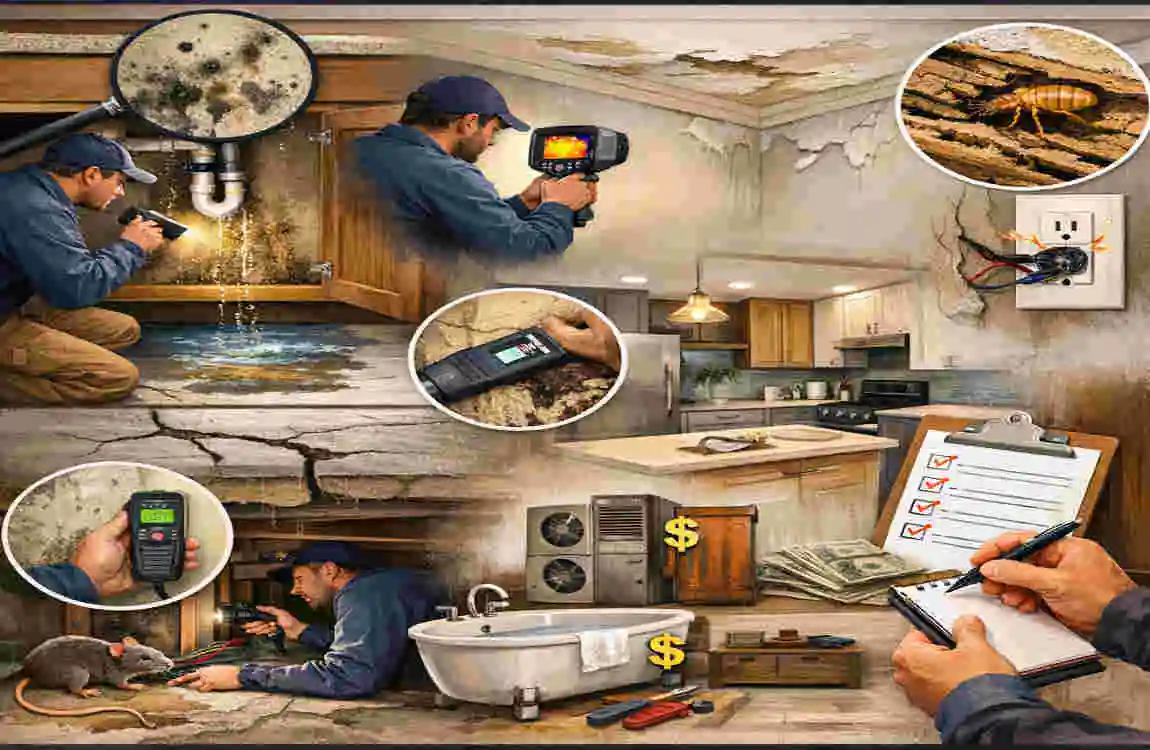 when assessing the interior for house