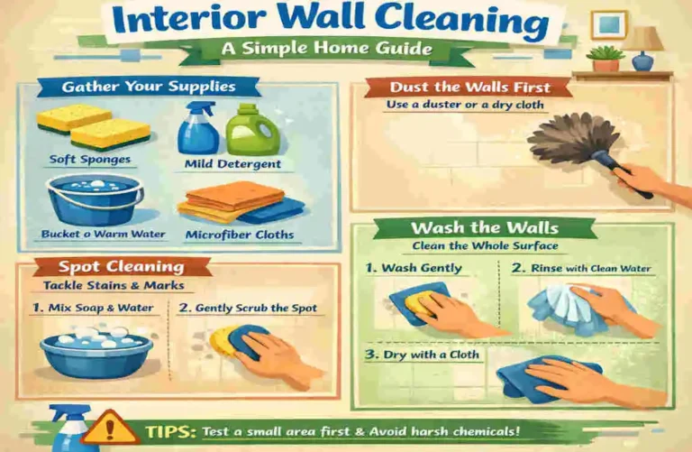 cleaning interior walls home