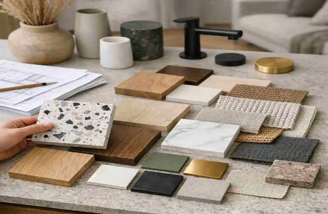 which interior design companies send free material samples