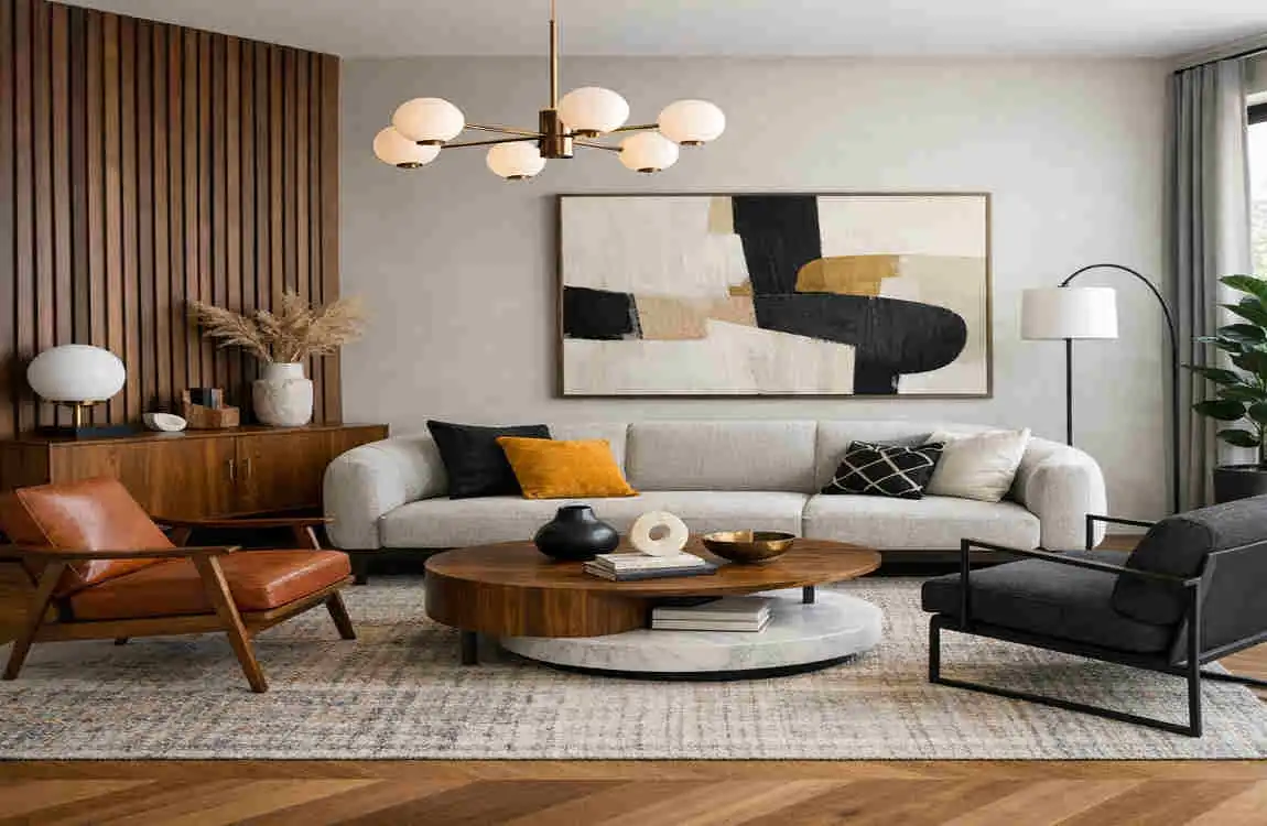 mid century modern interior design