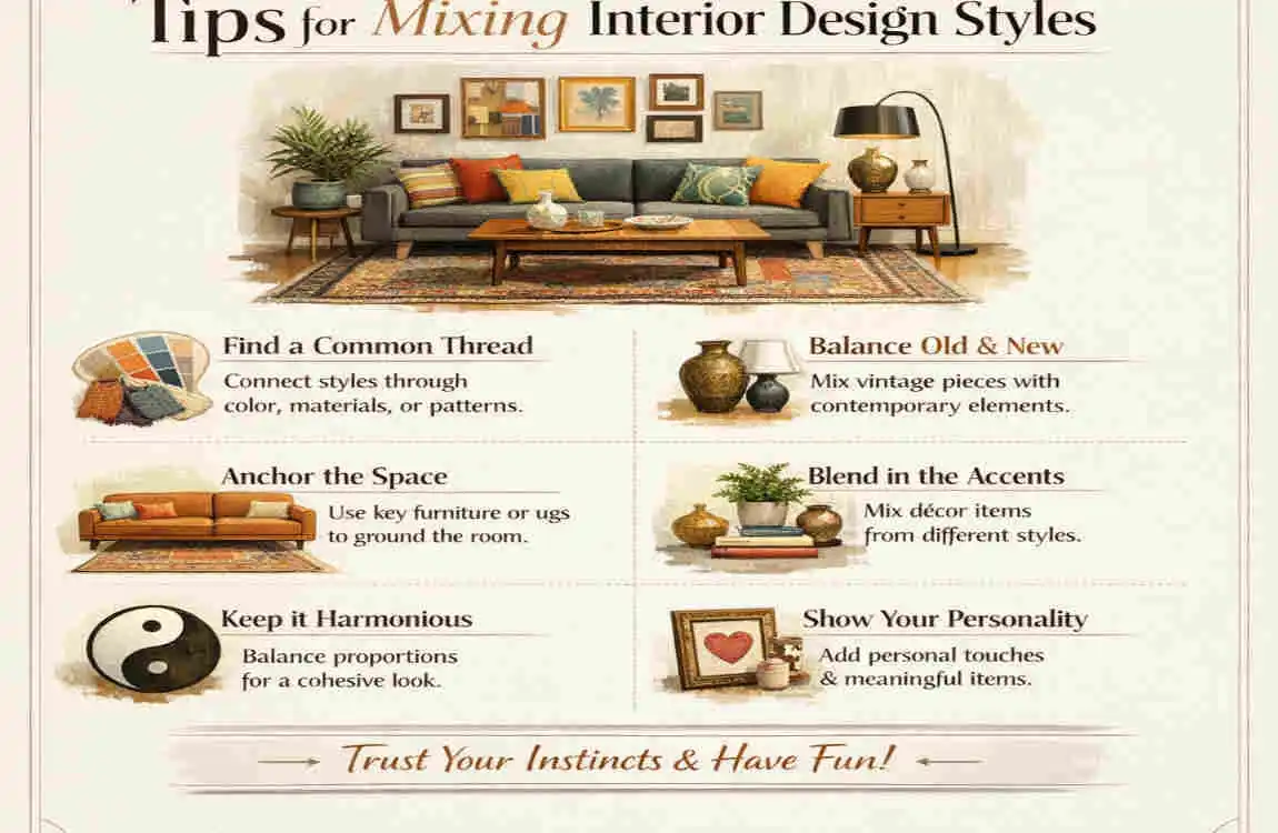 how to mix different interior design styles