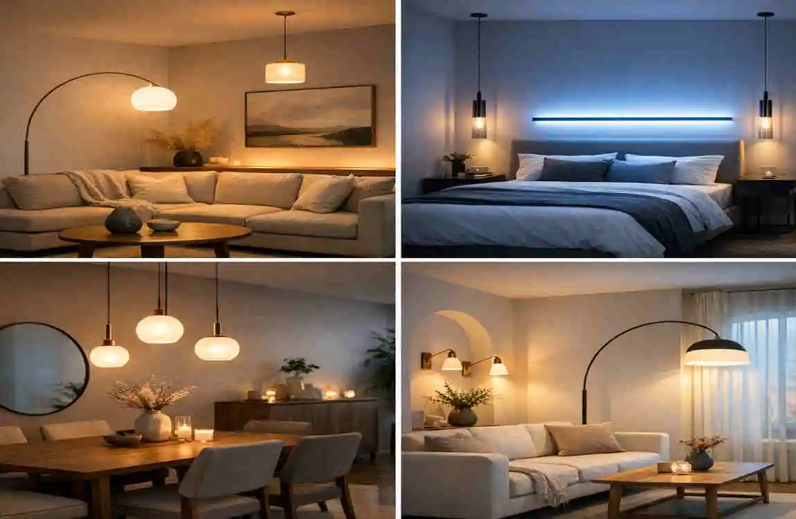 how interior designers use lighting to draw attention