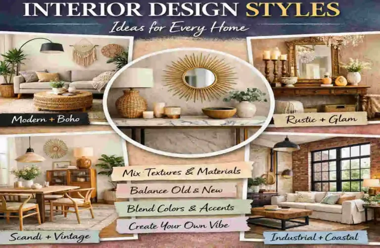 how to mix different interior design styles