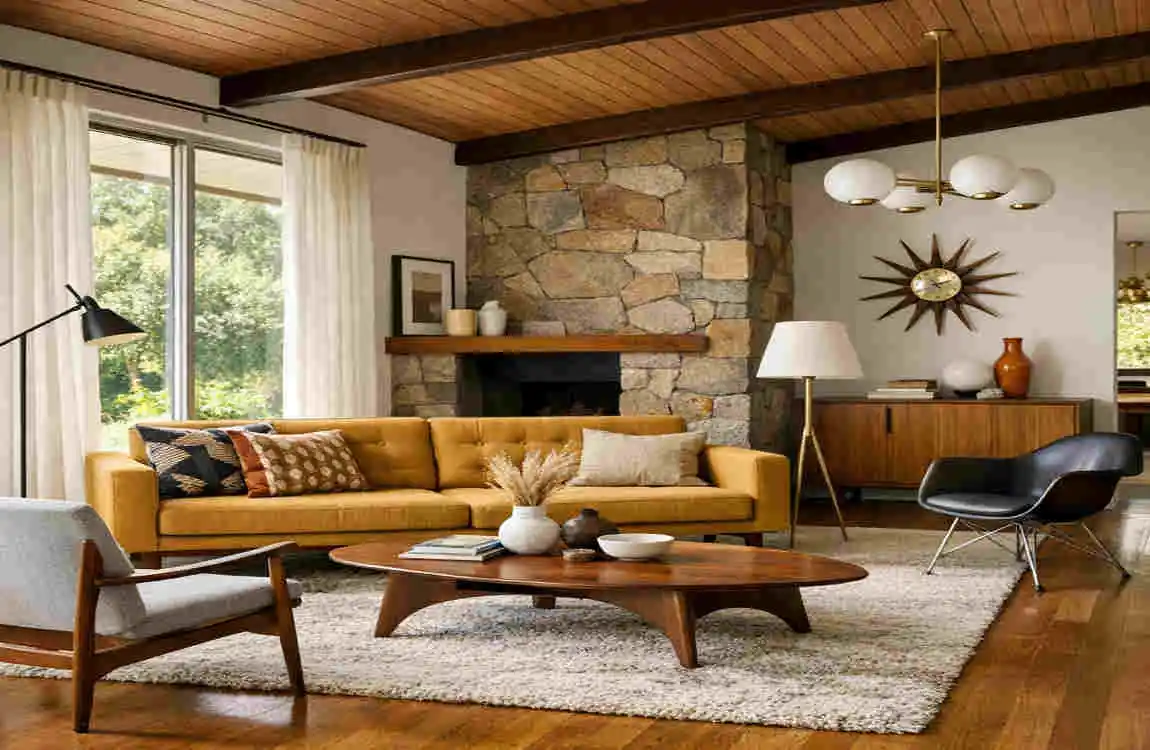 mid century modern interior design