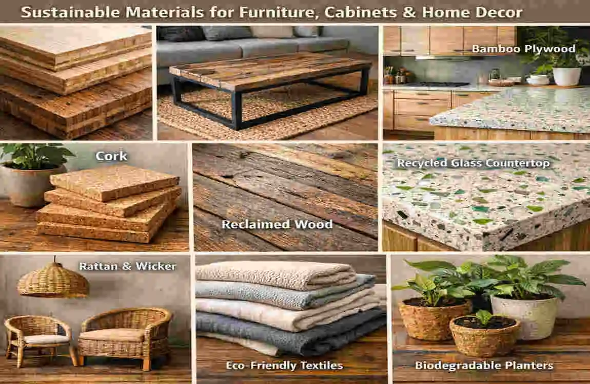 what are sustainable materials in interior design