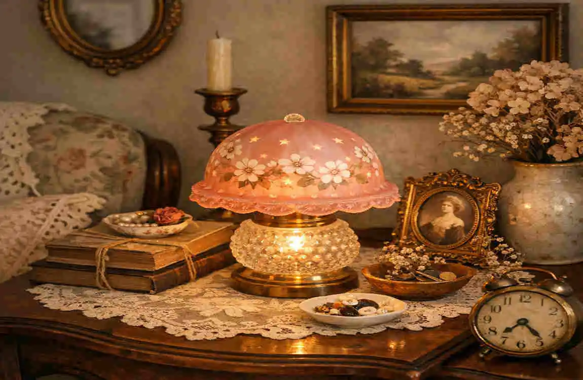vintage home interior fairy lamp