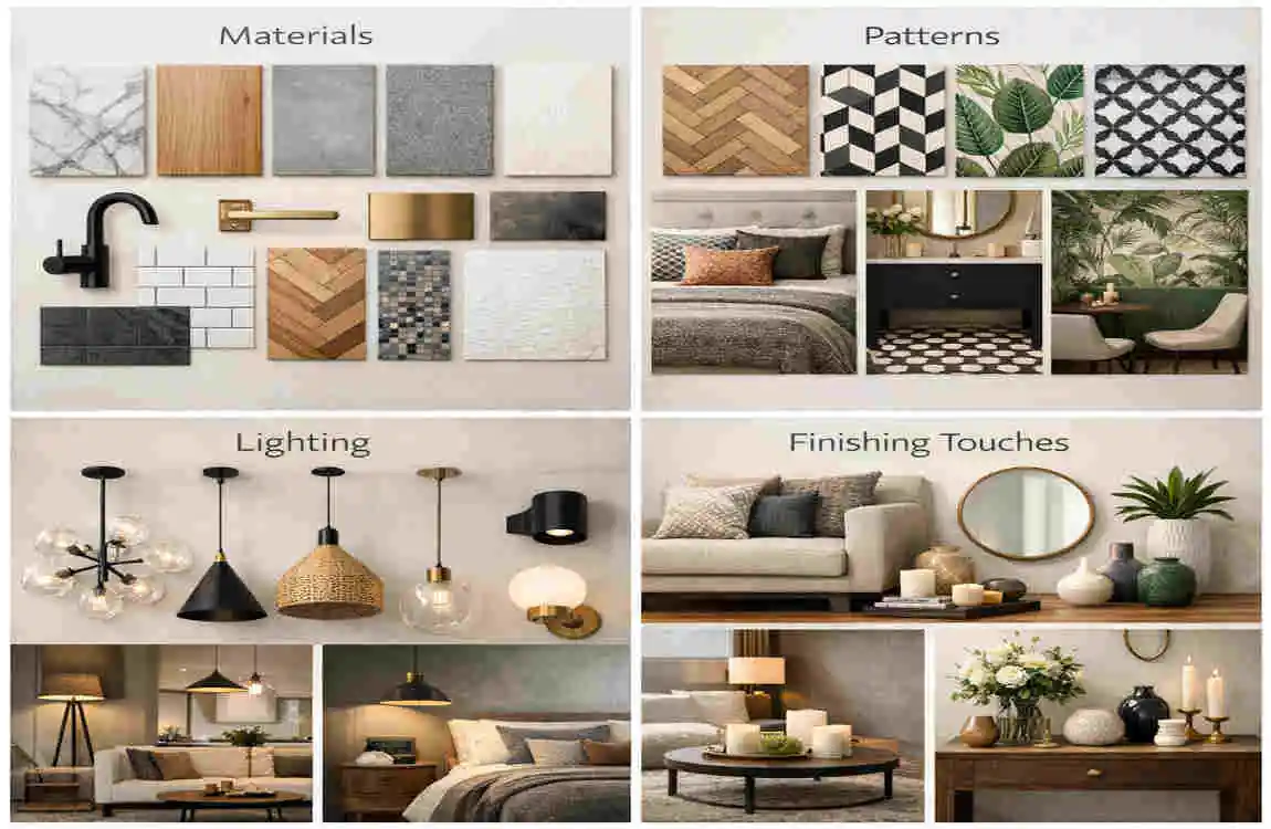 mod colouring new and vintage modern interior
