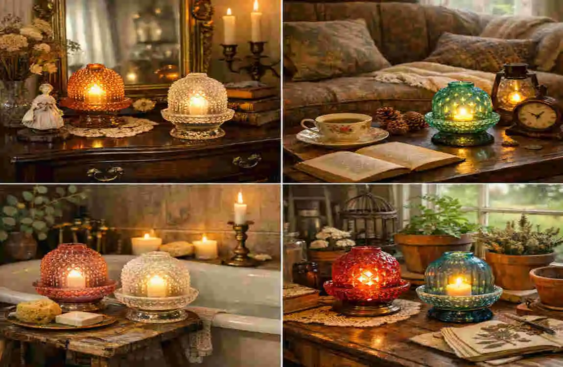 vintage home interior fairy lamp