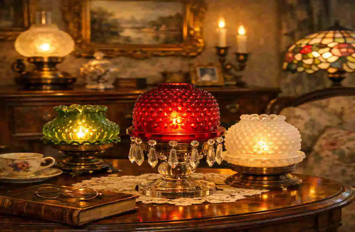 vintage home interior fairy lamp